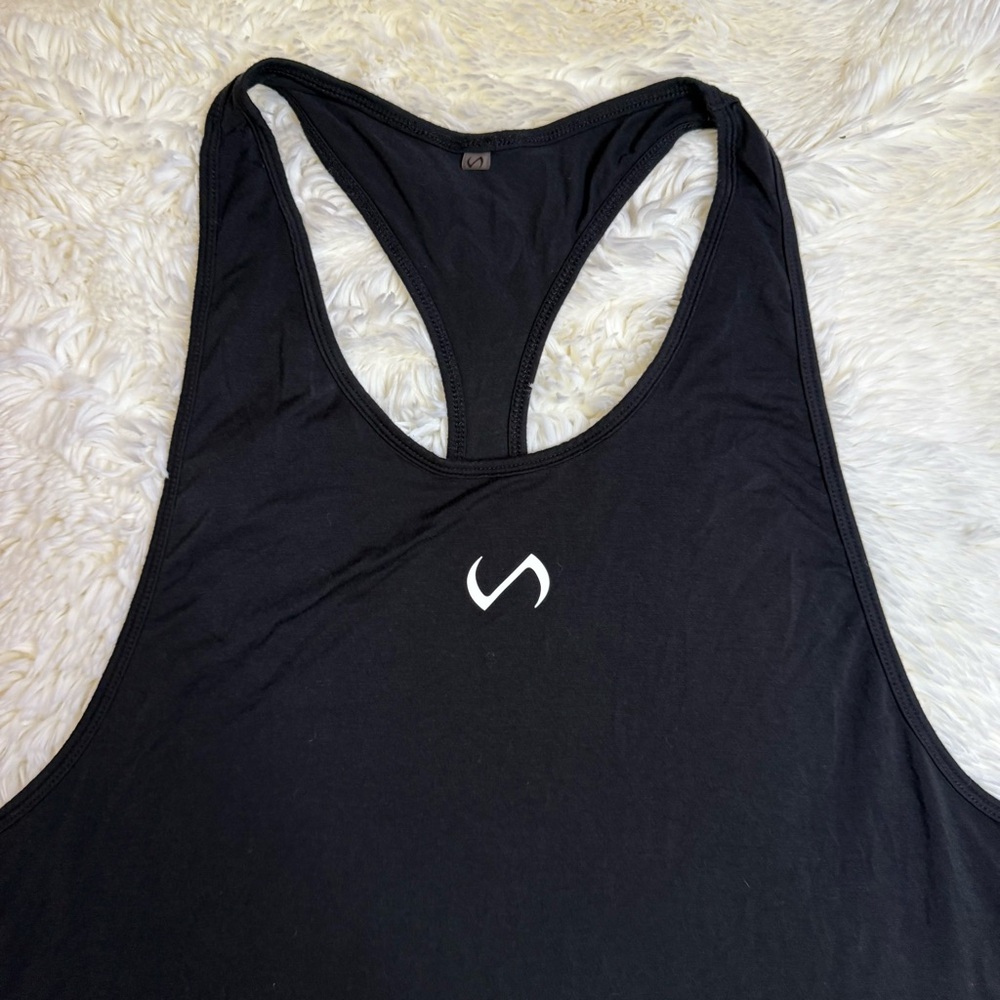 NWOT - TLF Men's Black stringer Tank Top XL - Picture 2 of 6